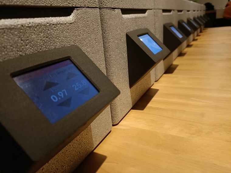 Die fertigen Boxen im Betrieb.